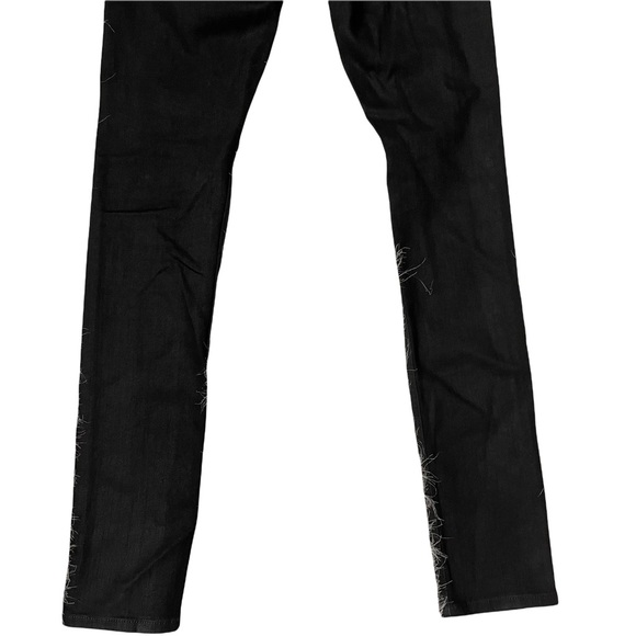 RAG & BONE BLACK COATED SKINNY JEANS LEGGINGS SIZE 27 W1502K520 - Picture 9 of 11